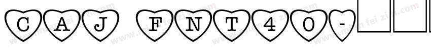 CAJ FNT40字体转换